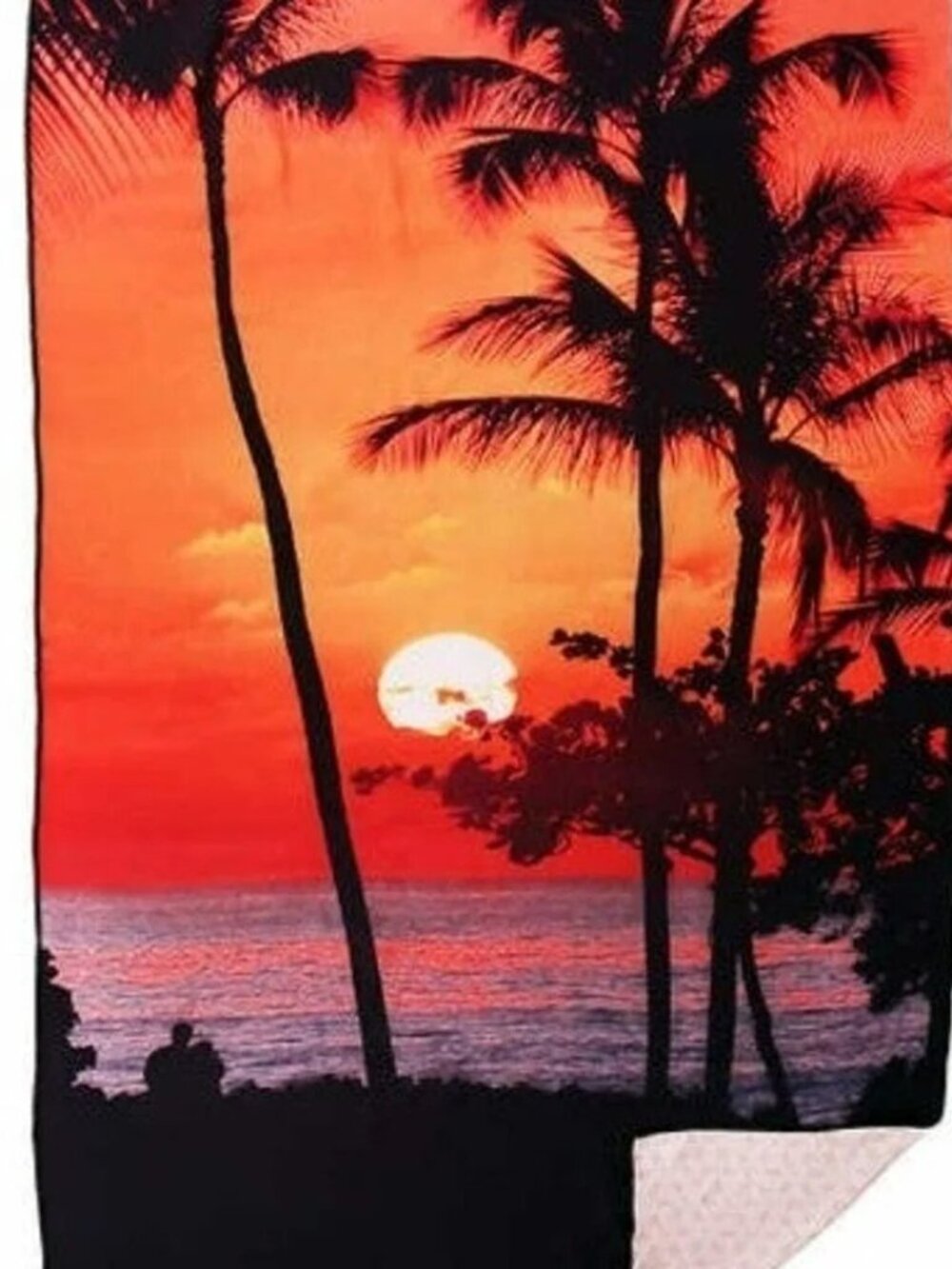 Whitley Willows Microfiber Beach Towel 35" x 70" Sunset NWT